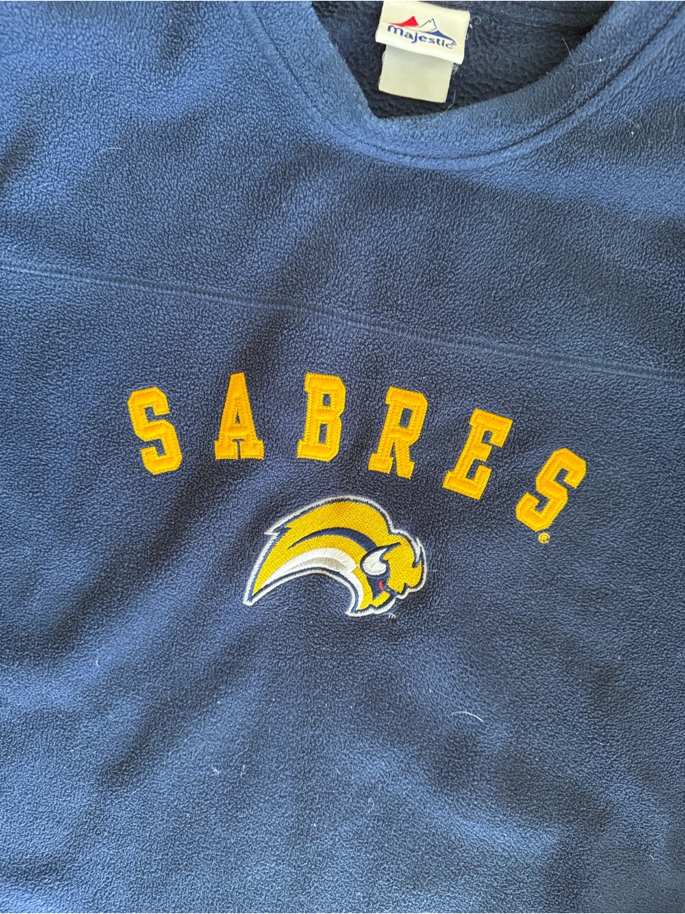 Vintage Fleece Buffalo Sabres sweater fits like a large - Picture 2 of 13